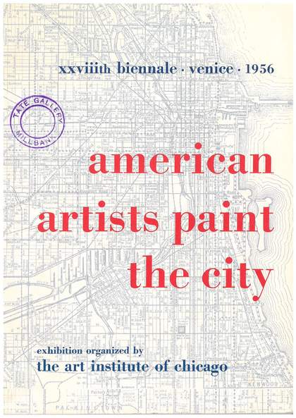 Fig.5 Cover of the catalogue to Katherine Kuh’s exhibition American Artists Paint the City, 1956