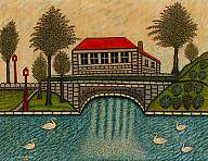 Fig.18 Morris Hirshfield, Landscape with Swans 1941