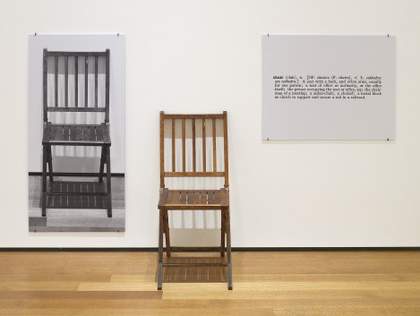 Fig.4 Joseph Kosuth, One and Three Chairs 1965
