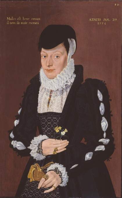 British School, 16th century, Portrait of a Lady 1567
