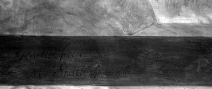 Fig.9 Infrared reflectogram detail of the signature