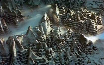 Film stills from Armin Linke video installation Alpi Film Project F