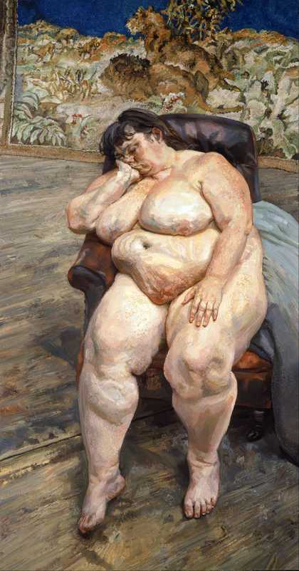 Lucian Freud Sleeping by the Lion Carpet 1996 Private Collection
