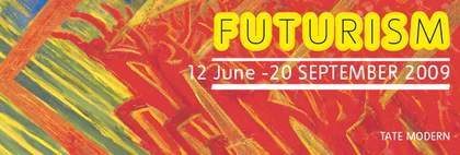 Futurism exhibition banner