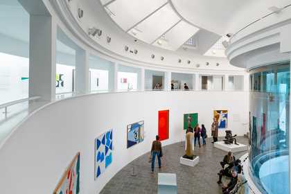 View of the sea facing gallery