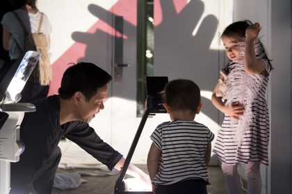 Photograph of families at Tate Modern