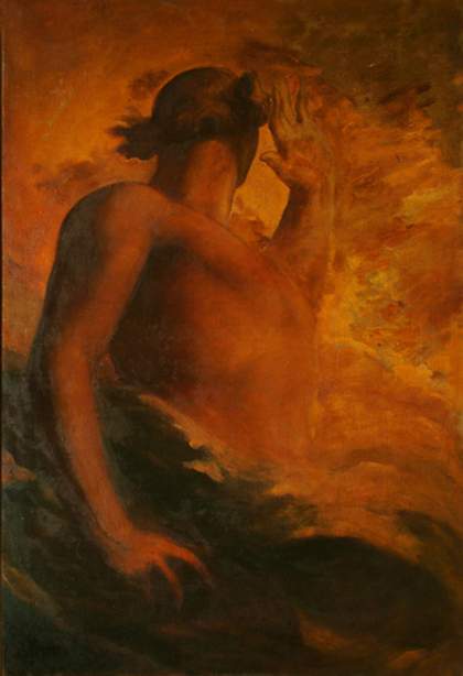 George Frederic Watts' Satan painted in 1847