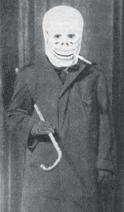 George Grosz as Dada Death in Berlin 1918