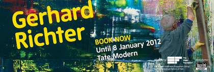 Gerhard Richter Tate Modern exhibition banner