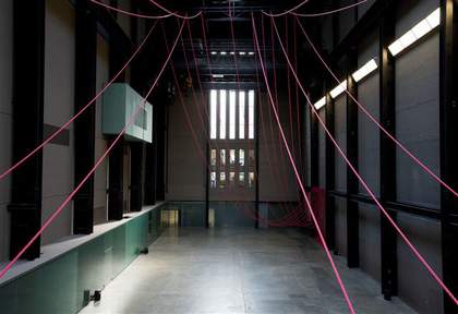 Gia Wolff, Canopy, 2014. As part of BMW Tate Live: Up Hill Down Hall-An Indoor Carnival, Tate Modern.
