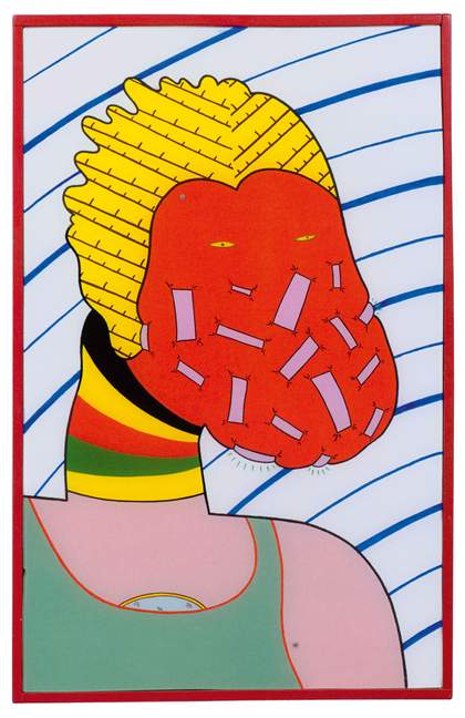 Jim Nutt, Her Face Fits, 1968, acrylic on Plexiglas