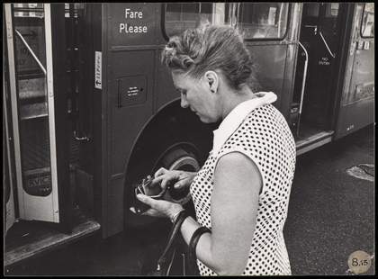 One of a series of nine photographs in Tate Archive from the Hackney Flashers project, A Day in the Life, c1974