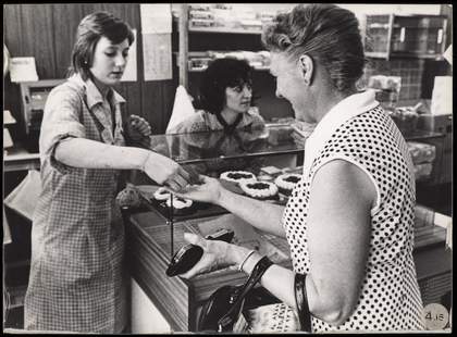 One of a series of nine photographs in Tate Archive from the Hackney Flashers project, A Day in the Life, c1974