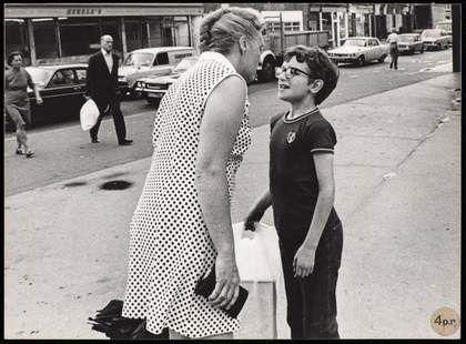 One of a series of nine photographs in Tate Archive from the Hackney Flashers project, A Day in the Life, c1974