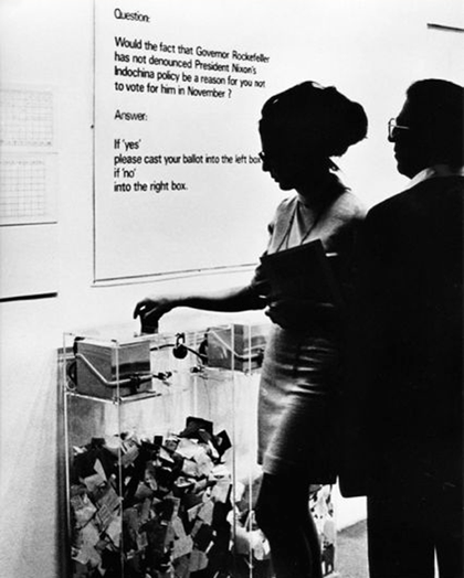 Hans Haacke MoMA-Poll 1970