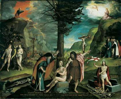 Hans Holbein the Younger Allegory of the Old and the New Law Early 1530s