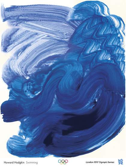 Howard Hodgkin Swimming London Olympic 2012 poster