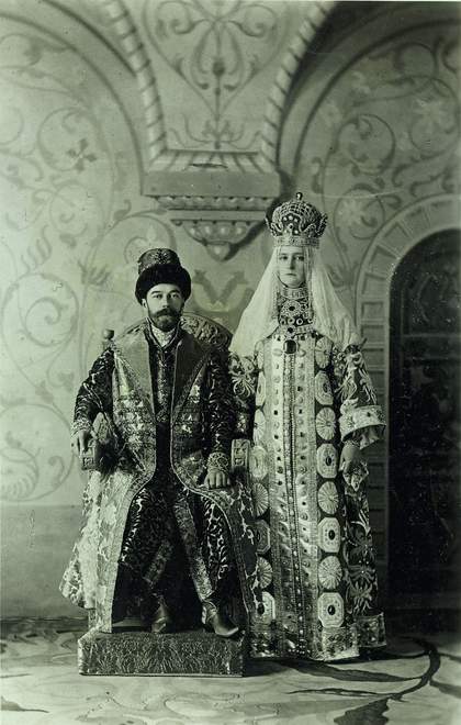 Tsar Nicholas II and Alexandra dressed for the Costume Ball in the Winter Palace, 1903