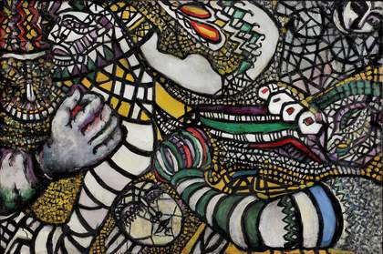 Fahrelnissa Zeid Fight Against Abstraction (Dispute contre l'Abstraction) 1947