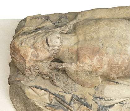 Close-up of the Statue of the Dead Christ