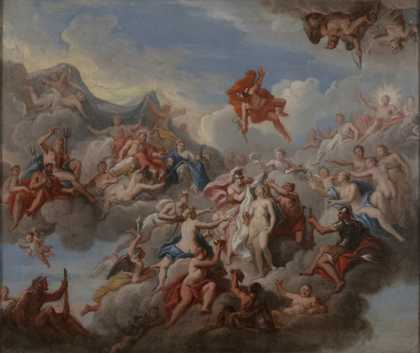 Louis Laguerre The Creation of Pandora (design for the staircase ceiling at Petworth House) 1702 Victoria and Albert Museum, London
