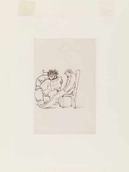 Sir Edward Coley Burne-Jones William Morris reading poetry to Edward Burne-Jones 1861
