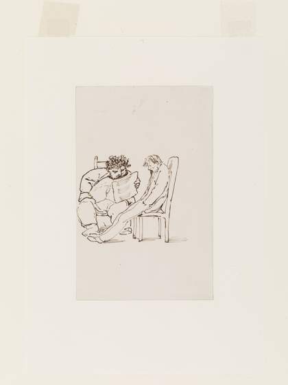 Sir Edward Coley Burne-Jones William Morris reading poetry to Edward Burne-Jones 1861