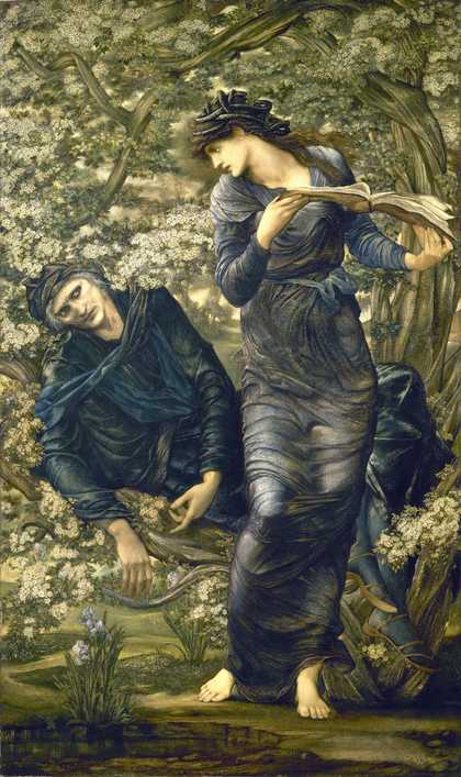 Sir Edward Coley Burne-Jones, Bt. The Beguiling of Merlin 1872-77