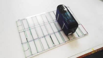 Conservation of Michael Dillon's Op Structures - gloss meter