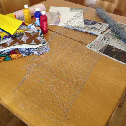 Chicken wire organic form
