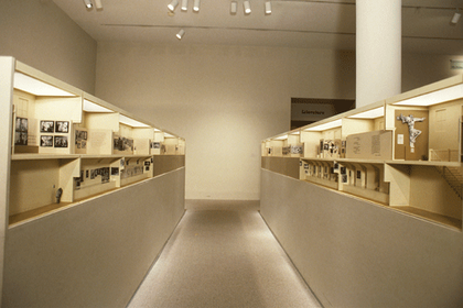 Installation view showing the reconstruction of the 1937 Entartete Kunst exhibition in Degenerate Art: The Fate of the Avant-Garde in Germany, 1991, Los Angeles County Museum of Art
