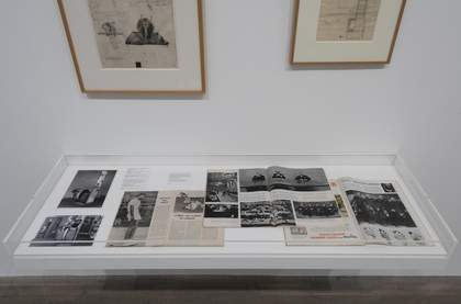 Installation view of the Robert Rauschenberg exhibition at Tate Modern, 1 December 2016 – 2 April 2017