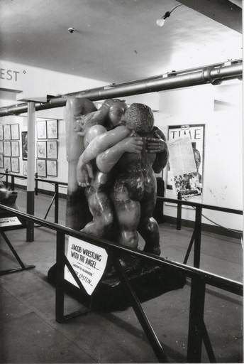 Jacob Epstein Jacob and the Angel 1940-1941 At Louis Tussaud's Waxworks, Blackpool (1954)