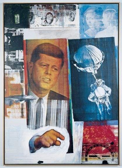 Collage with image of President John Kennedy