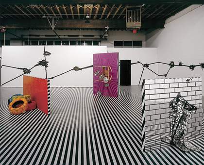 Jim Lambie Mental Oyster, installation view