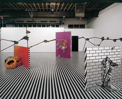 Jim Lambie Mental Oyster, installation view