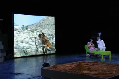 Joan Jonas, Helen in Egypt: Lines in the Sand 2004