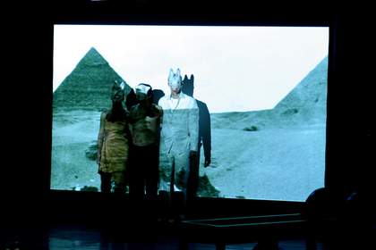 Joan Jonas, Helen in Egypt: Lines in the Sand 2004