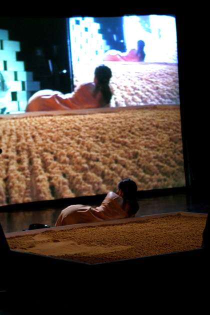 Joan Jonas, Helen in Egypt: Lines in the Sand 2004