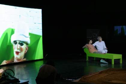 Joan Jonas, Helen in Egypt: Lines in the Sand 2004