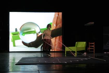 Joan Jonas, Helen in Egypt: Lines in the Sand 2004