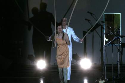 Joan Jonas, Helen in Egypt: Lines in the Sand 2004