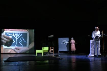 Joan Jonas, Helen in Egypt: Lines in the Sand 2004