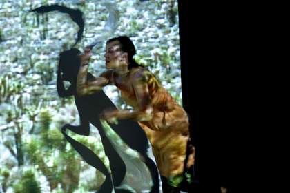 Joan Jonas, Helen in Egypt: Lines in the Sand 2004