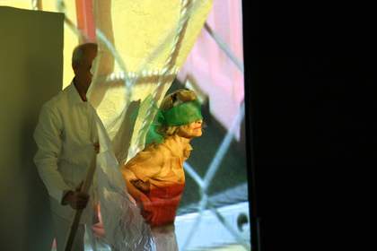 Joan Jonas, Helen in Egypt: Lines in the Sand 2004