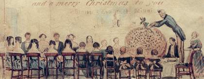 Detail from an illustrated letter by Sir John Everett Millais, Bt to the Lemprière family 1843–4