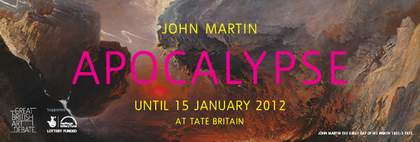 John Martin exhibition banner