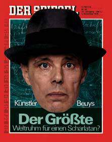 Joseph Beuys on the cover of Der Spiegel 5 November 1979
