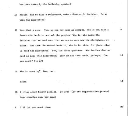 Transcript of Information Action 1972 (excerpt) 