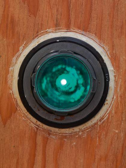 Detail of Mike Kelley's Channel One, Channel Two and Channel Three